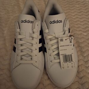 Adidas Men's Grand Court 2.0 White Black Sneakers